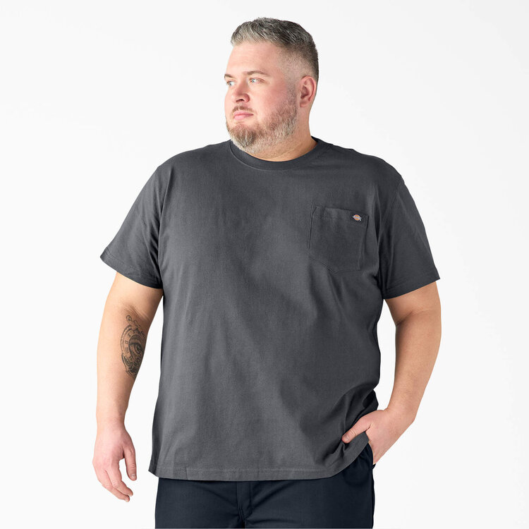 Dickies Dickies Mens S/S Heavyweight Pocket Tee | Charcoal