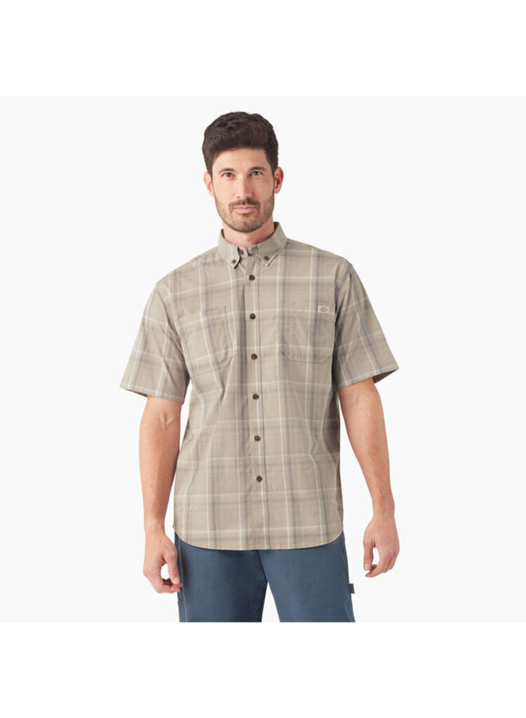 Dickies Dickies Mens S/S Yarn Dyed Flex Plaid Shirt Relaxed | Paloma
