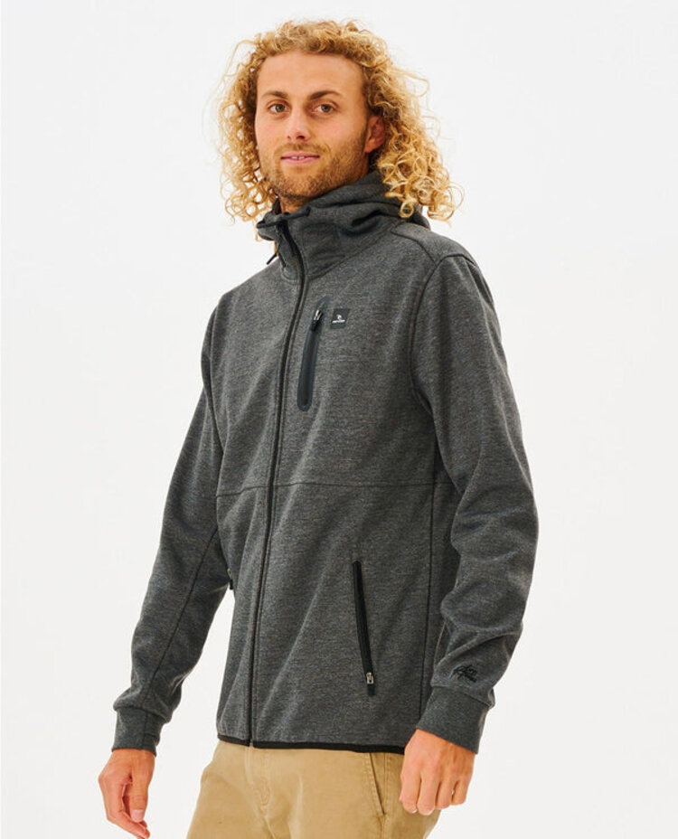 Rip Curl Anti Series Departed Zip Thr | Charcoal Marle