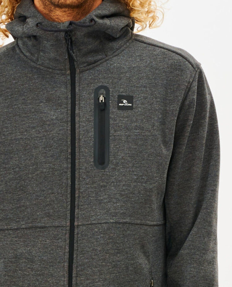 Rip Curl Anti Series Departed Zip Thr | Charcoal Marle