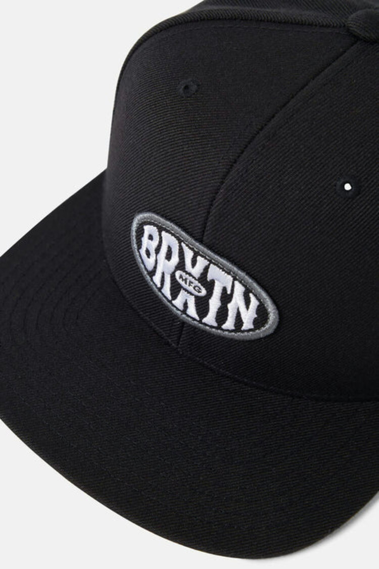 Brixton Brixton Largo Mid Profile Snapback | Black