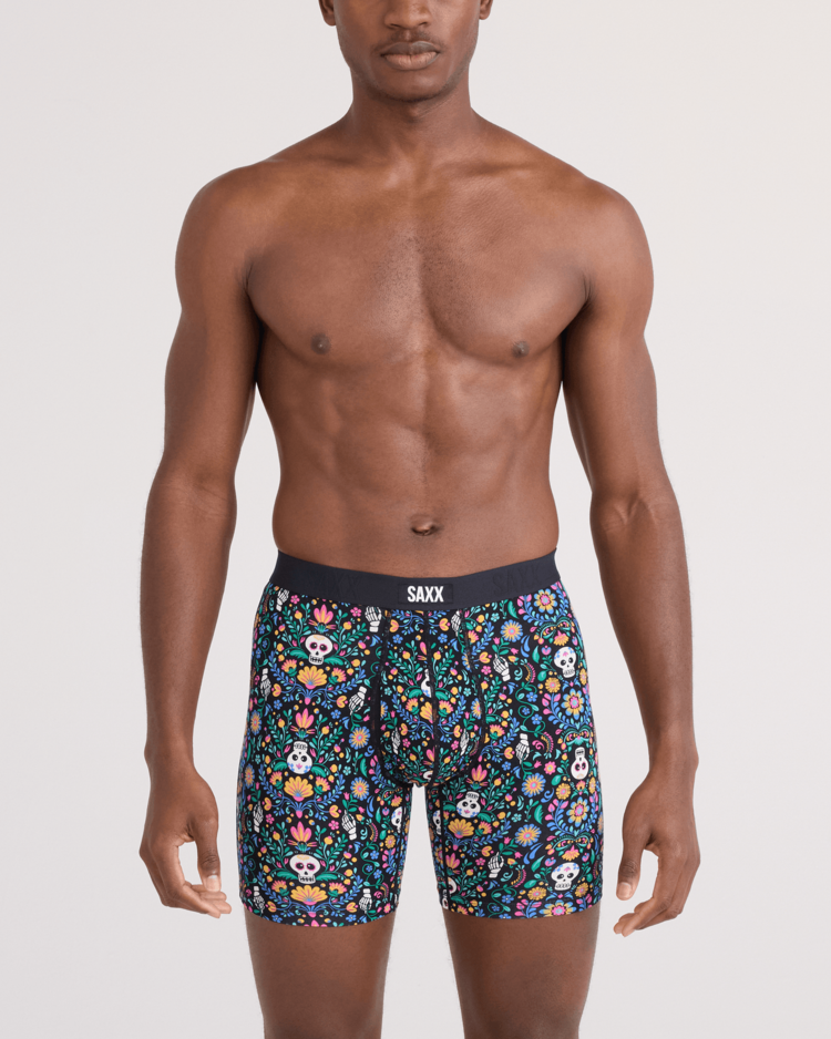 Saxx Saxx Vibe Xtra Soft Comfort Boxer Brief Fly | Skull Garden-Multi