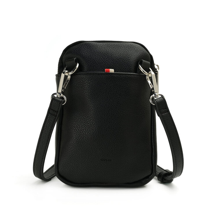 Co-Lab Eliana Compact Double Zipper Crossbody | Black