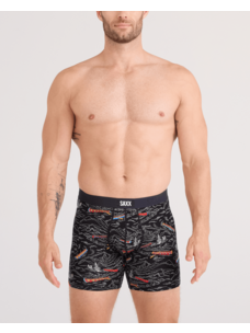 Saxx Vibe Xtra Soft Comfort Boxer Brief Fly | Rivers Bend-Black