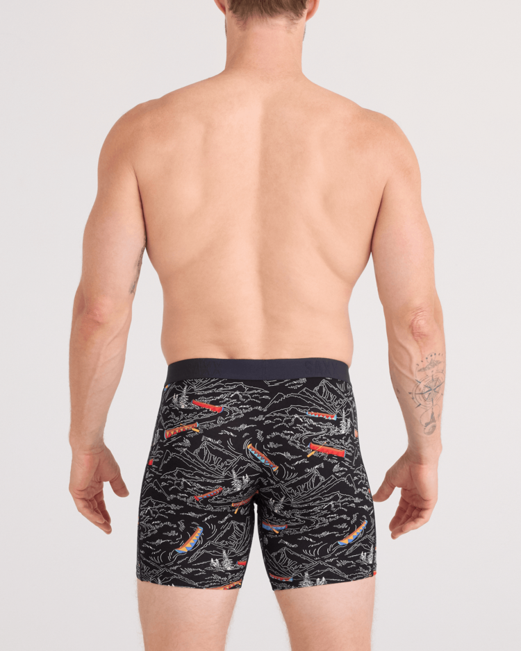 Saxx Vibe Xtra Soft Comfort Boxer Brief Fly | Rivers Bend-Black
