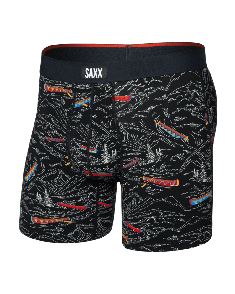 Saxx Vibe Xtra Soft Comfort Boxer Brief Fly | Rivers Bend-Black