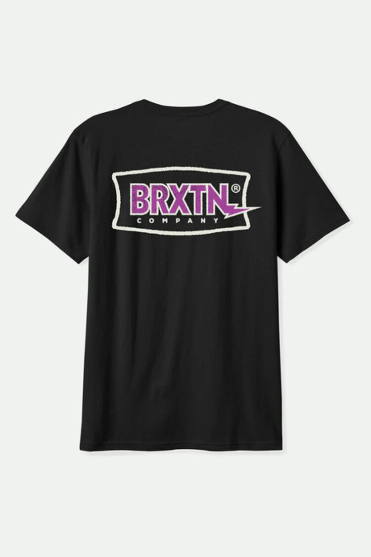 Brixton Lightning S/S T-Shirt | Black