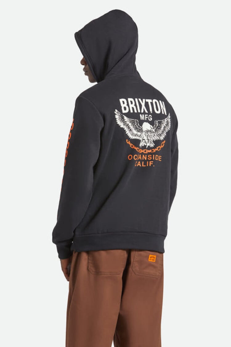 Brixton Waller Hoodie | Black