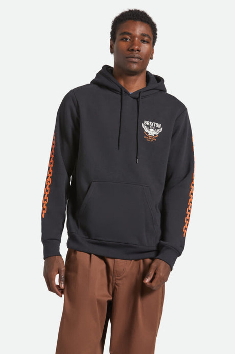 Brixton Waller Hoodie | Black