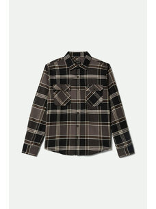 Brixton Brixton Bowery Flannel | Black/Charcoal/Pinecone