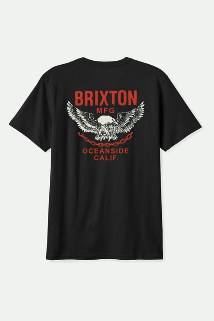 Brixton Brixton Waller S/S | Black Worn Wash