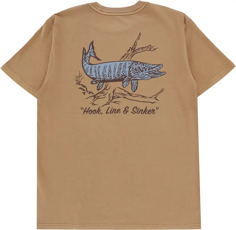 Brixton Brixton Muskie Short Sleeve Standard TShirt | Dijon Worn Wash