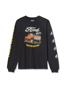 Brixton Brixton Ford Mud Marathon Longsleeve Tee | Burnt Rubber