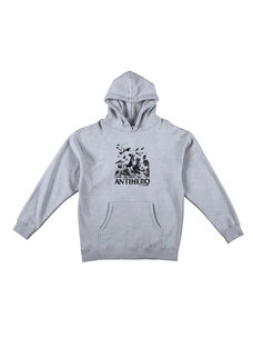 Antihero Antihero Pigeon Intelligence Hoodie | Grey/Black