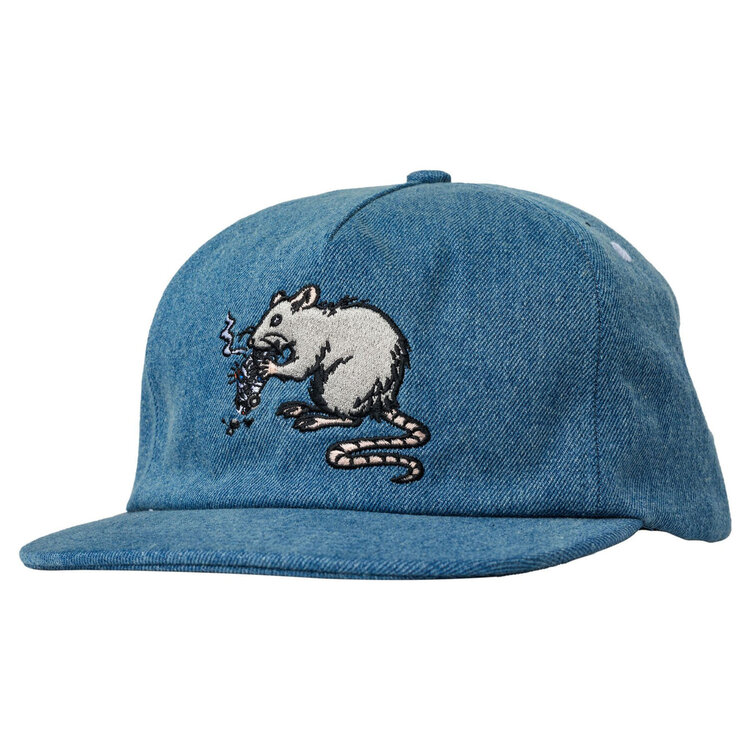 Real Real Street Cleaner Snapback | Bleached Denim