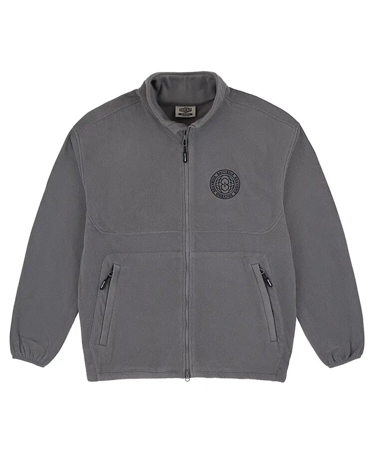 SOUVENIR Souvenir Tech Fleece Zip Up | Cool Grey