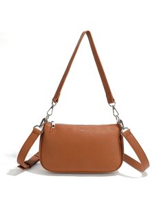 Co-Lab Co-Lab Chloe Baguette Crossbody | Dark Cognac