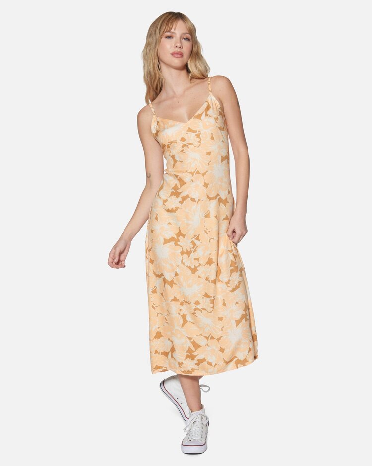 Hurley Hurley Shoreline Slip Dress | Caramel Cream