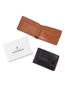 RDS RDS Wallet Genuine Leather | Black/Tan