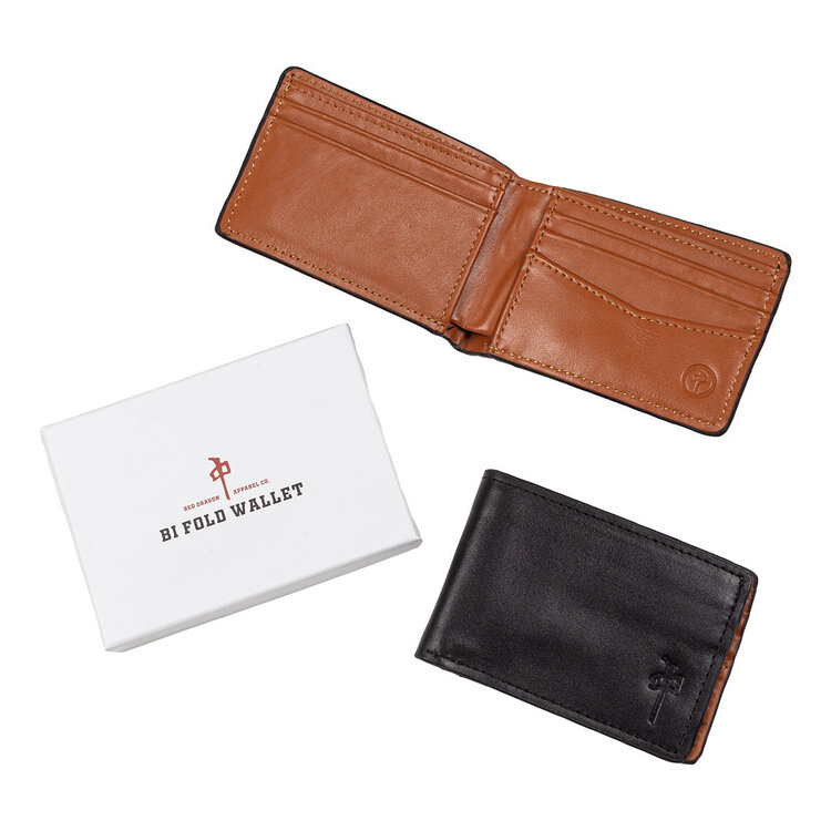 RDS RDS Wallet Genuine Leather | Black/Tan