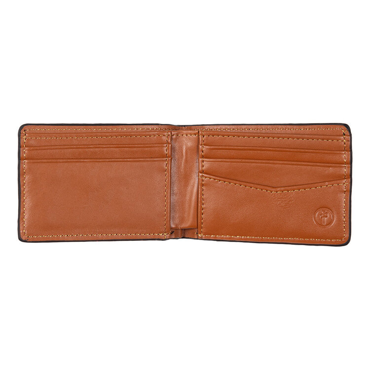 RDS RDS Wallet Genuine Leather | Black/Tan