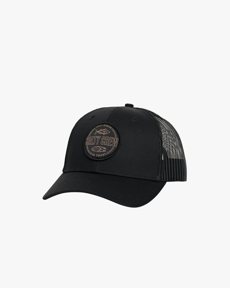 Salty Crew Salty Crew Outlined Retro Trucker | Black