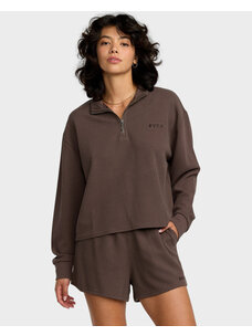 RVCA Glory Waffle Pullover | Bear Brown