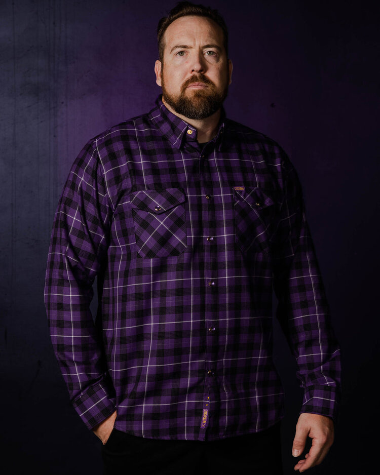 Dixxon Dixxon The Merit Flannel | Pruple/Black