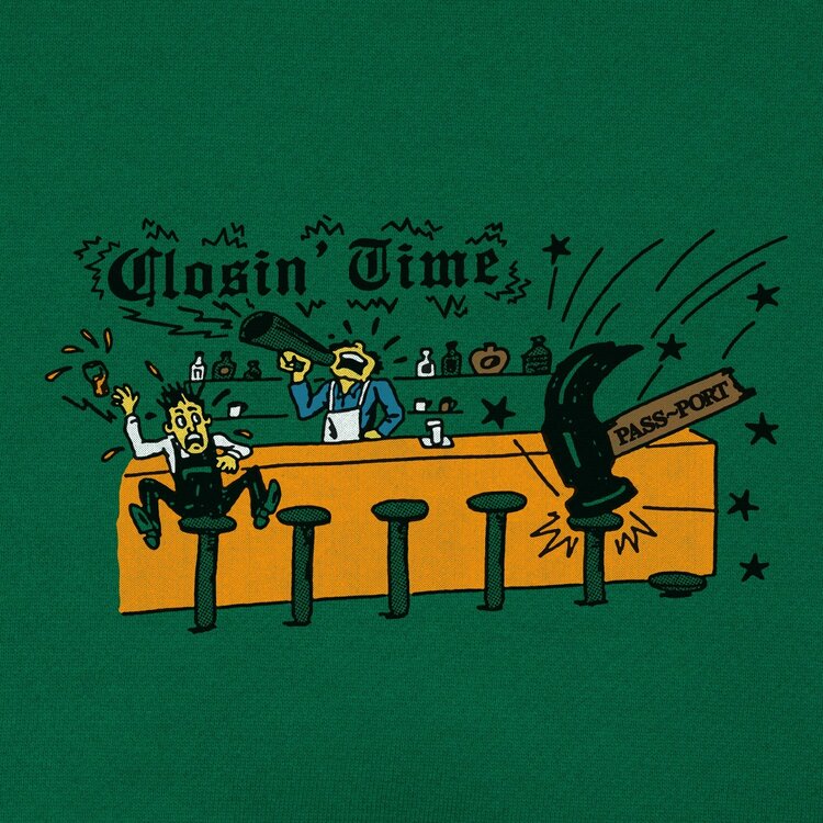 Pass~Port Pass~Port Closin' Time Sweater | Kelly Green