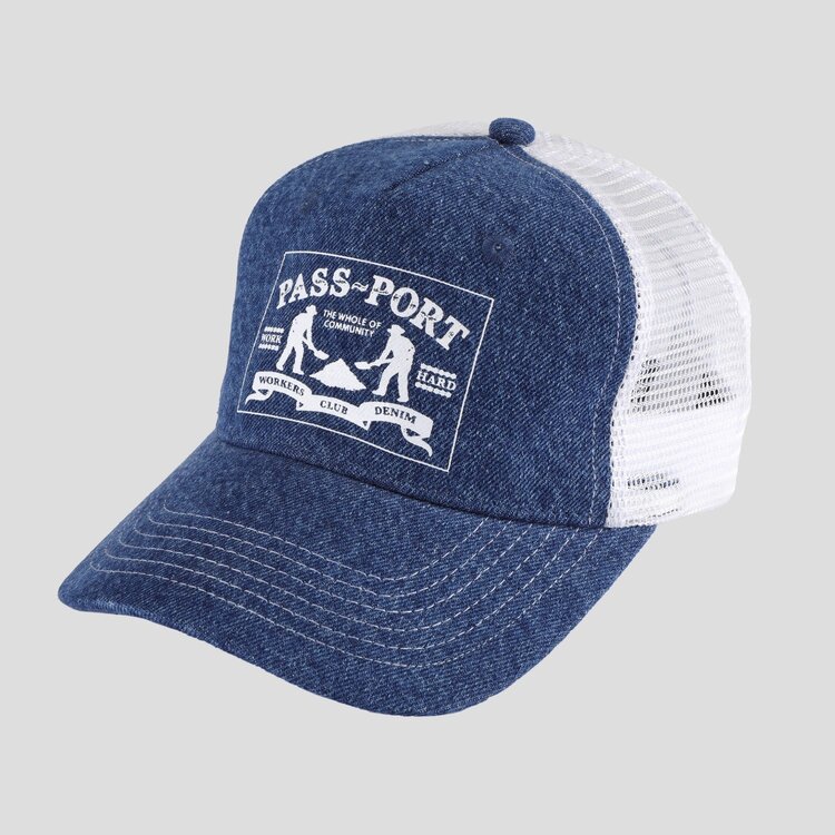Pass~Port Pass~Port Workers Club Denim Packers Trucker | Washed Dark Indigo