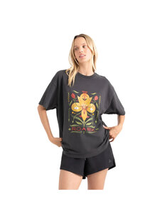Roark ROARK TOMAS WILDFLOWER OVERSIZED TEE BLACK