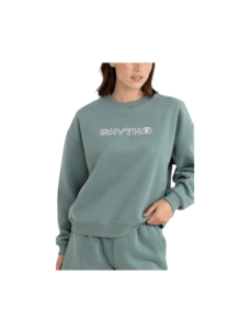 Rhythm Rhythm Logo Crew Neck Fleece | Sage