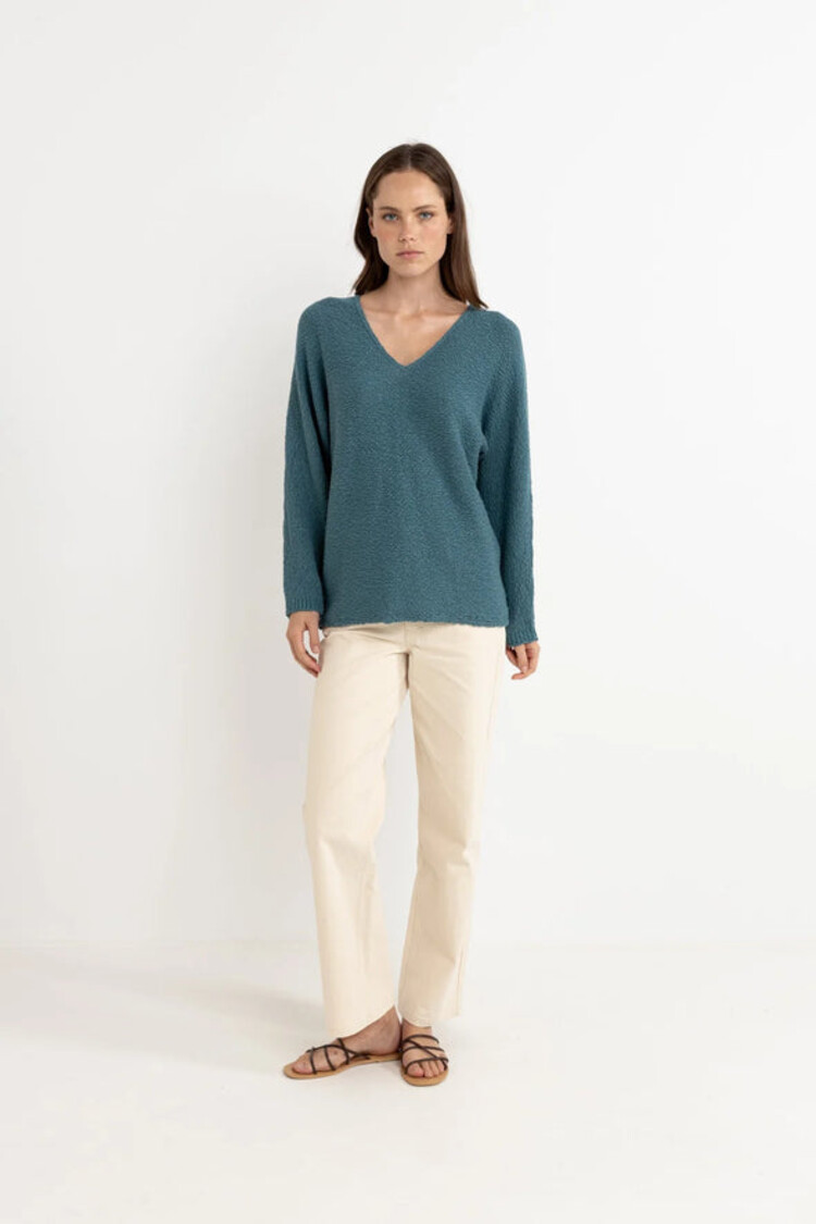 Rhythm Rhythm Adele Oversized Long Sleeve Knit | Teal