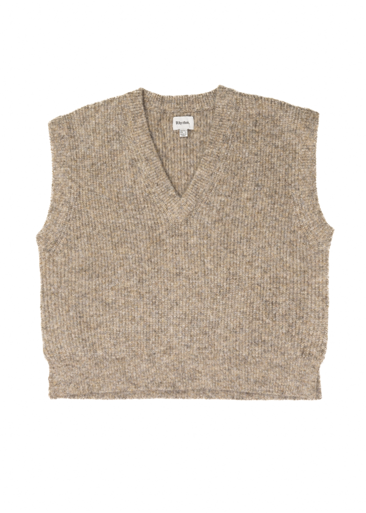 Rhythm Quinn Knit Vest | Oatmeal