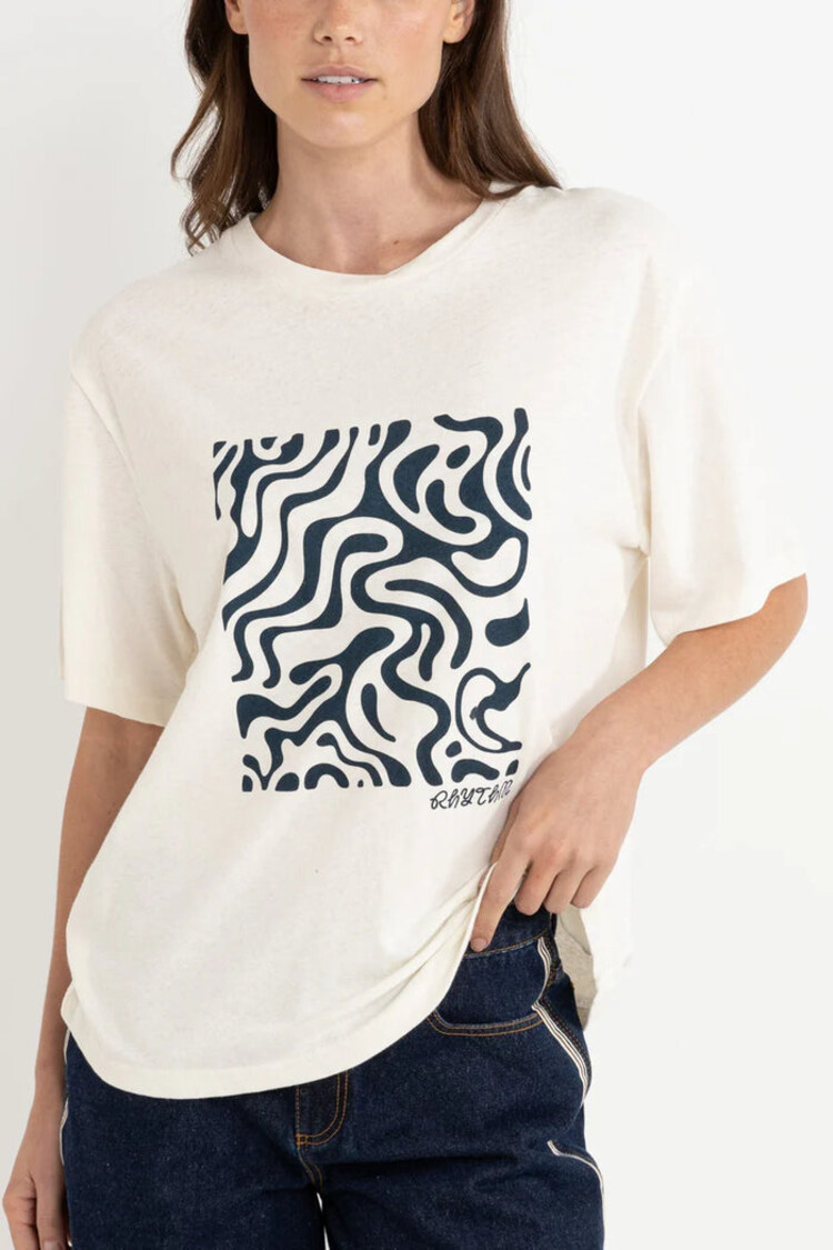 Rhythm Waverly Oversized T-Shirt | Vintage White