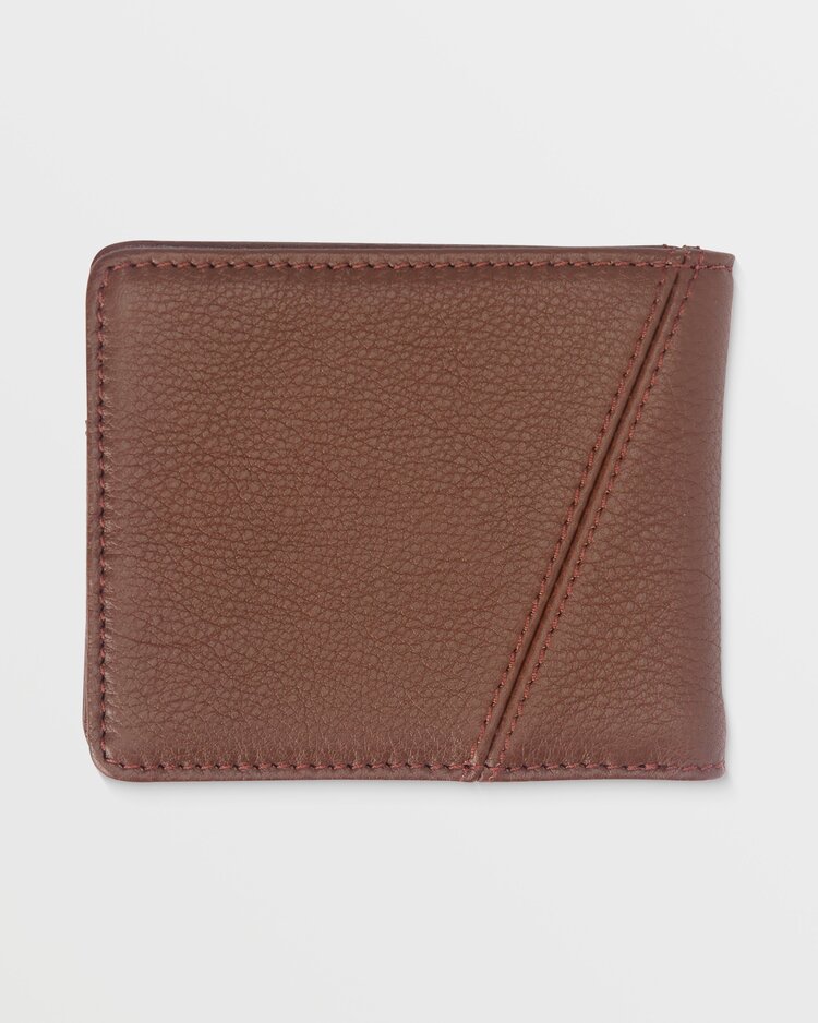Volcom Pay-A-Pal Leather Bifold | Brown