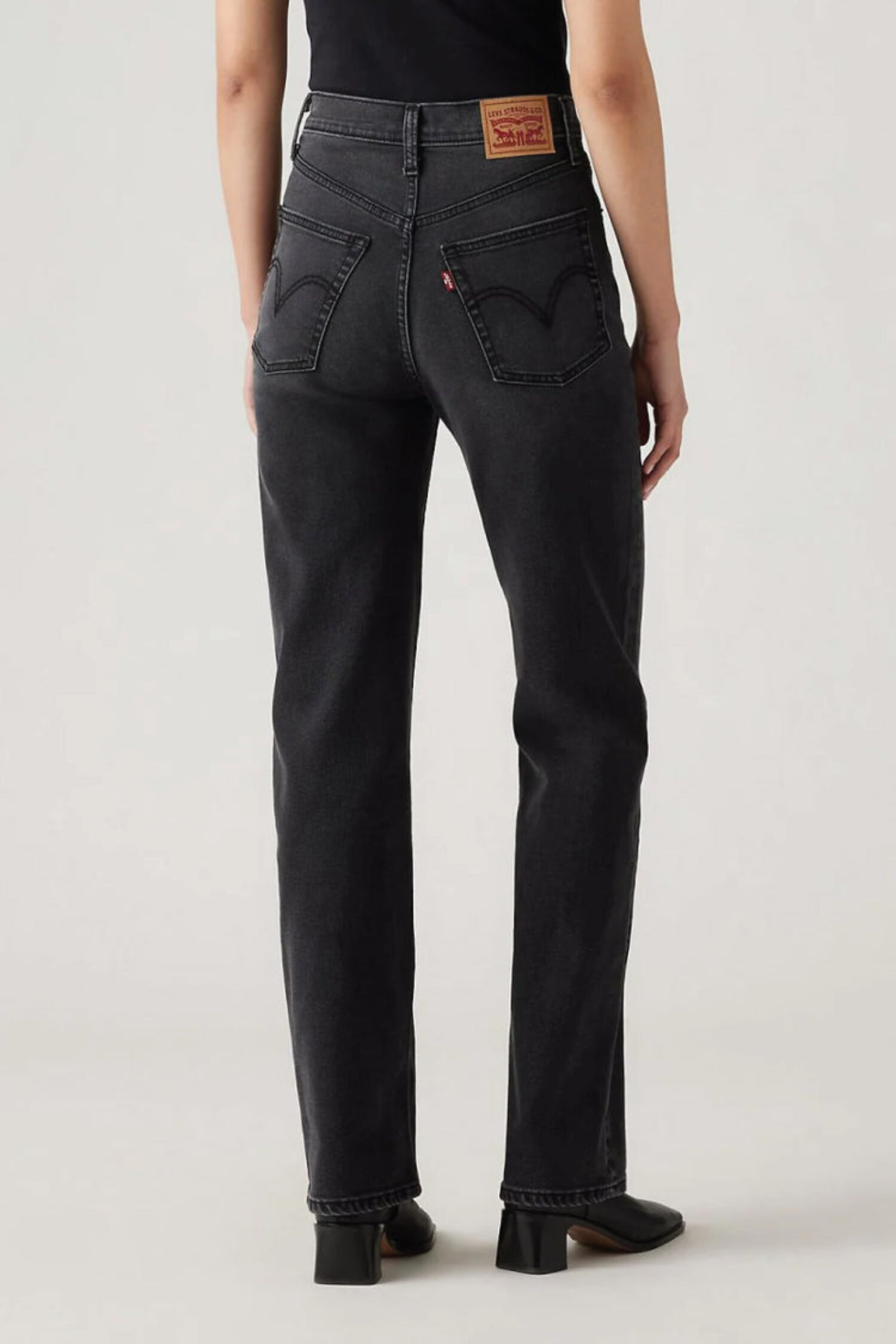 sagaina モイスチャー3点 Ribcage Straight Full Length Women's Jeans - Medium Wash | Levi's® CA