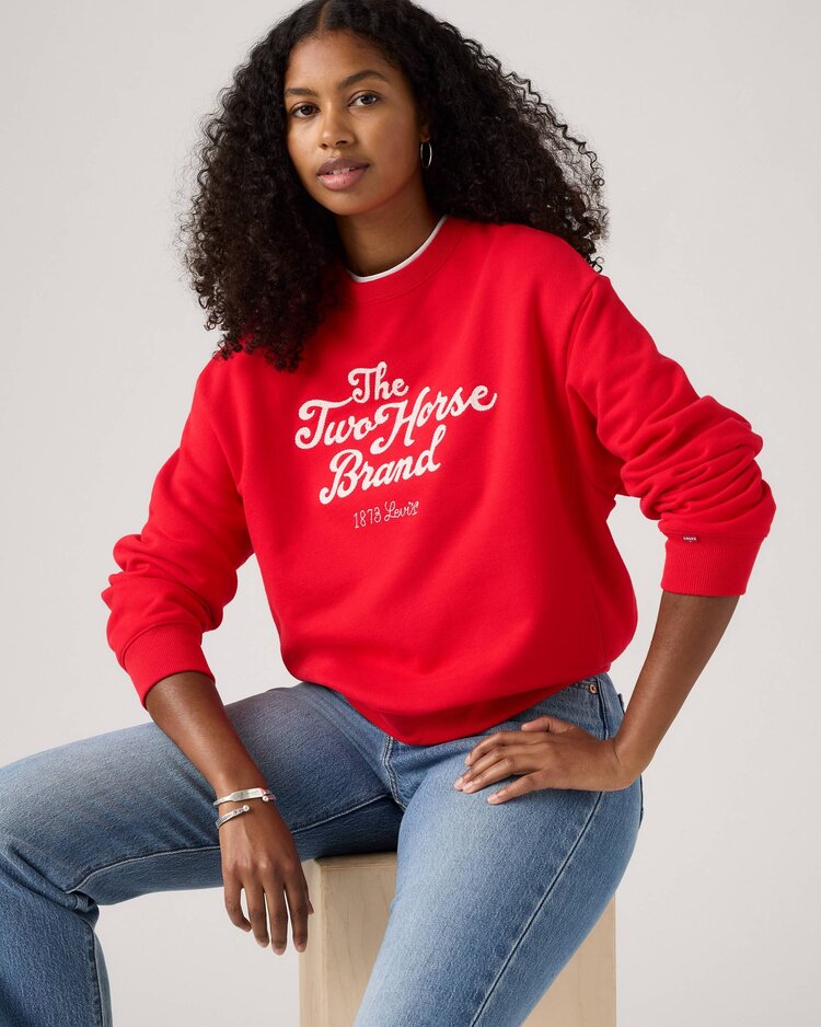 Levi's LEVIS HERITAGE CREW TWO HORSE BRAND RED