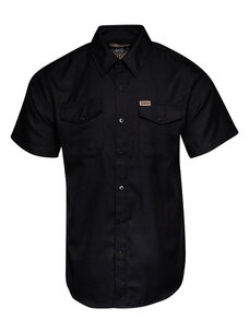 Dixxon Dixxon Outlaw Short Sleeve Flannel | Black