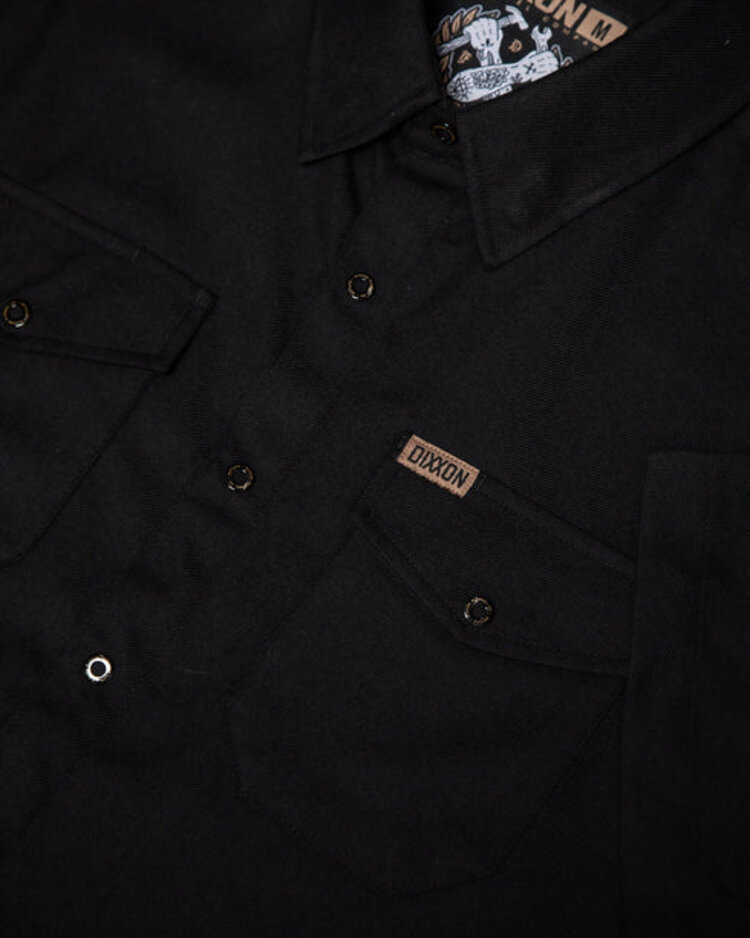 Dixxon Dixxon Outlaw Short Sleeve Flannel | Black