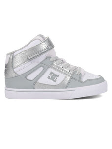 DC DC Pure Hi Top EV | White/Silver