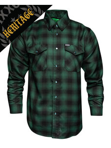Dixxon Dixxon Absinthe Heritage Flannel | Green/Black