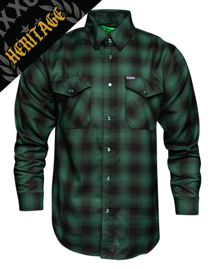 Dixxon Dixxon Absinthe Heritage Flannel | Green/Black