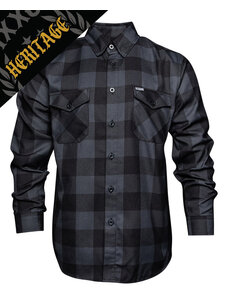 Dixxon Dixxon Murked Heritage Flannel | Grey/Black