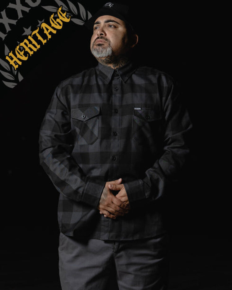 Dixxon Dixxon Murked Heritage Flannel | Grey/Black