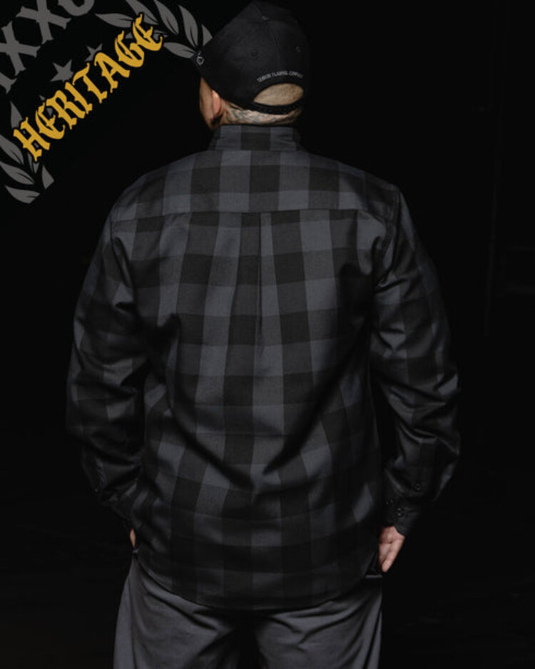 Dixxon Dixxon Murked Heritage Flannel | Grey/Black