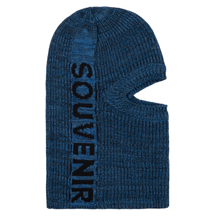 SOUVENIR Souvenir Multi Yarn Burgular Mask | Blue