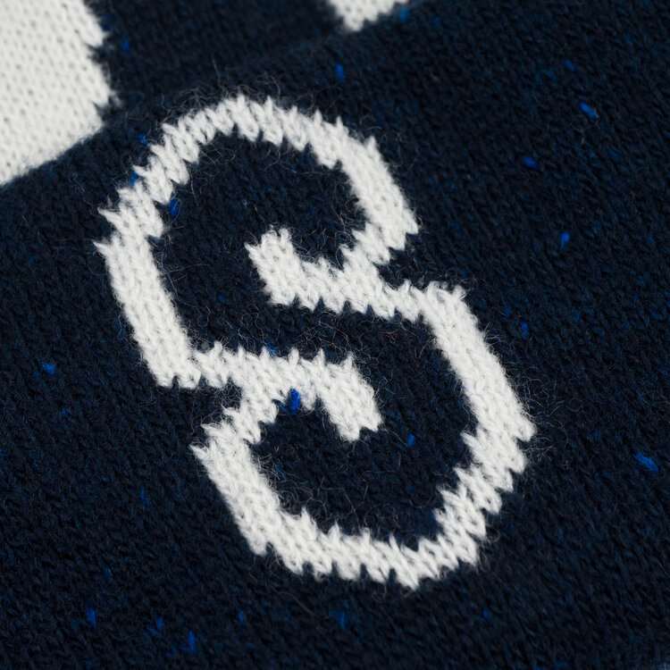 SOUVENIR Speckled Cuff Beanie | Navy