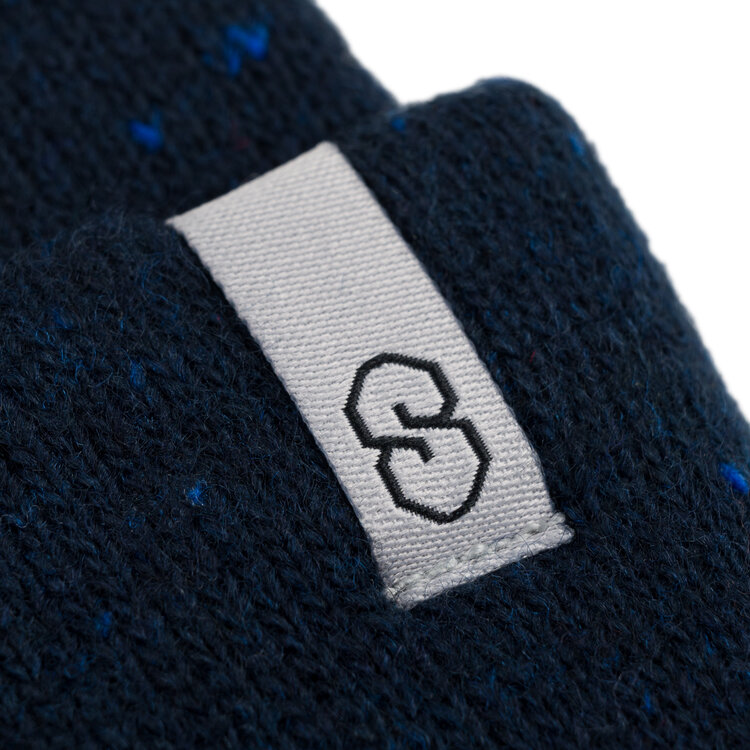 SOUVENIR Speckled Cuff Beanie | Navy