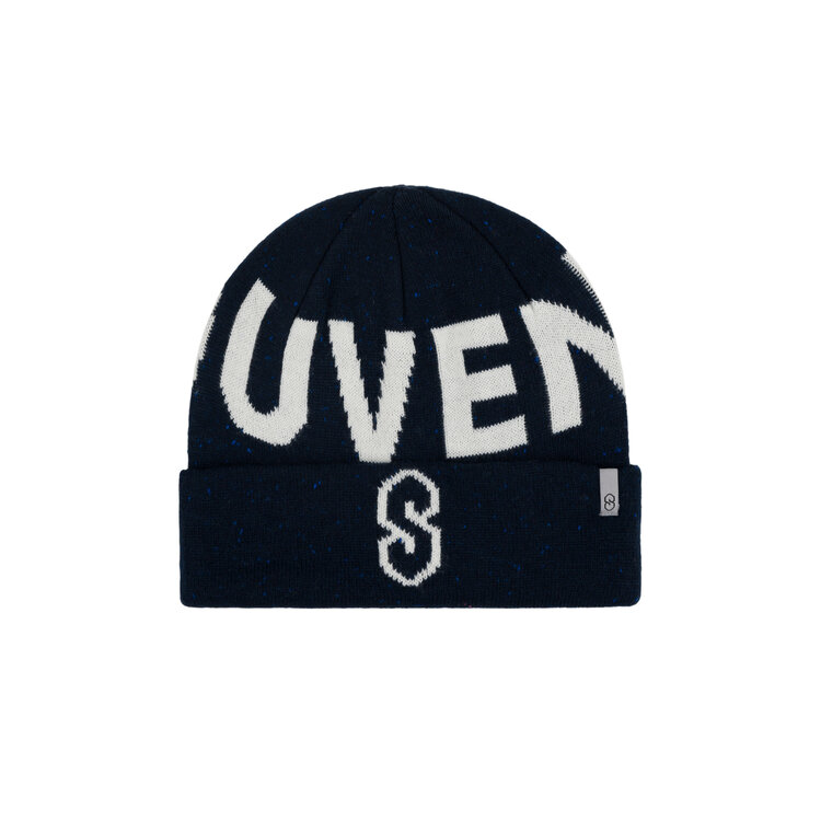 SOUVENIR Speckled Cuff Beanie | Navy